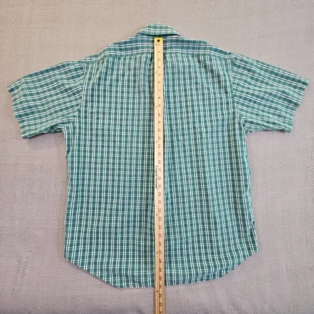 Polo Ralph Lauren‎ Shirt Blake Men's Size Large Green Plaids Purple Pony EUC LN